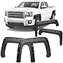 YITAMOTOR Fender Flares Compatible with 2014-2015 GMC Sierra 1500, Textured Matte Black Finish Front Rear Wheels Pocket Rivet Style