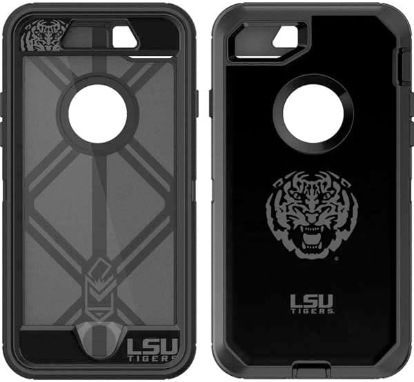 Skinit Decal Phone Skin Compatible with OtterBox Defender iPhone 7 - Officially Licensed LSU Geaux Tigers Design