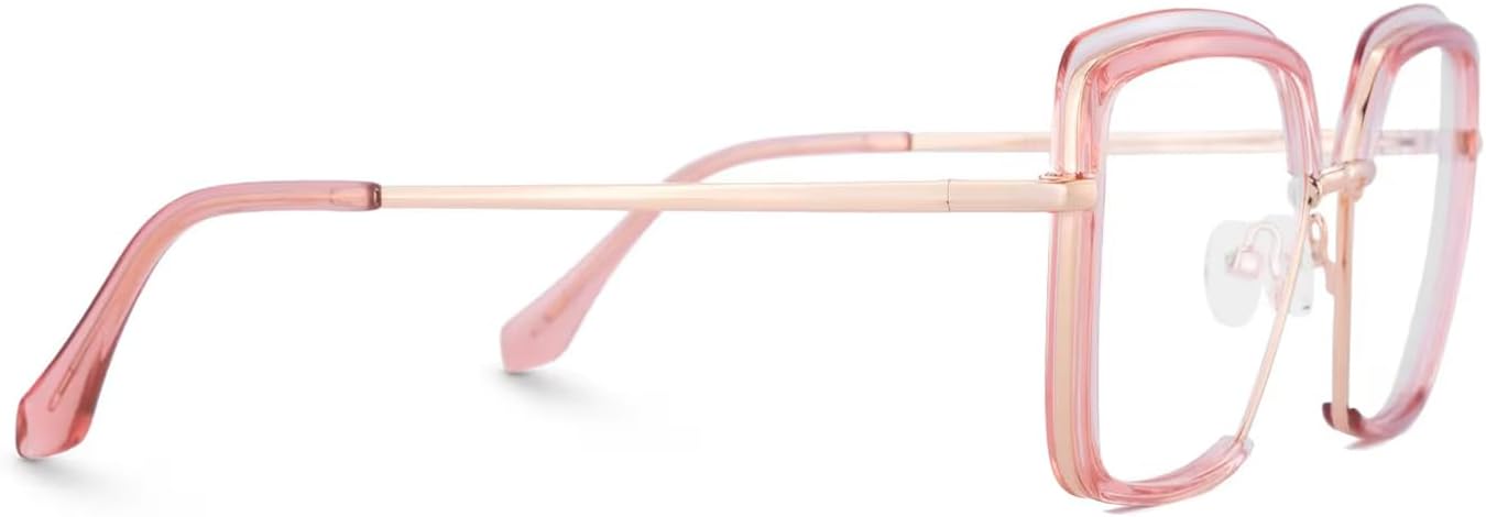 Zeelool Classical Square Glasses Frame for Women Clear Lens Eyewear Frames Cordaro JGX467298 - Image 8