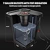 Spider Farmer DWC Hydroponics Grow System with 7-Gallon Deep Water Culture, New Triangular Cover Design, Recirculating Drip Garden System with Top Drip Kit, 15W Air Pump, 4 Buckets #3