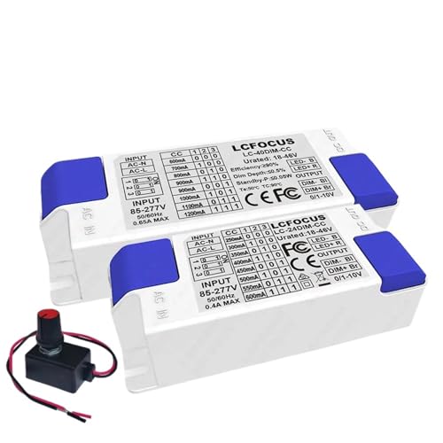 Driver LED dimmable 0-10V contre la surchauffe lumineuse, transformateur stable 550mA PC