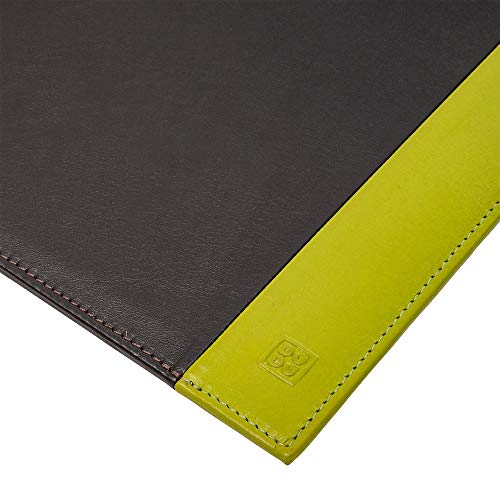 Dudu Sottomano Da Scrivania Ufficio In Pelle Bicolore 650X440 Mm Antiscivolo Con Bordo Cucito Woods - 3