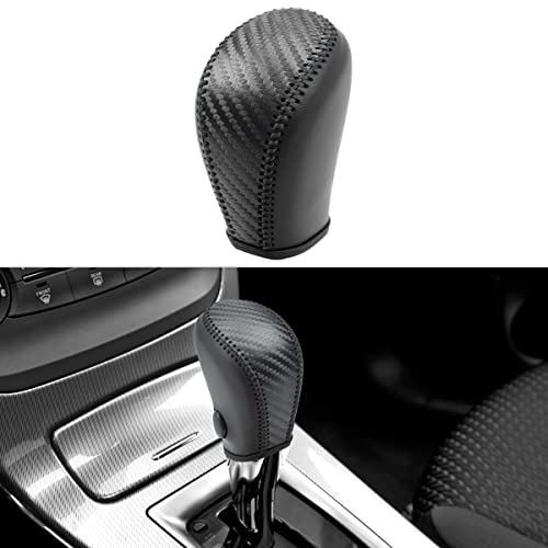 HNLUY Genuine Leather Automatic at Gear Shift Knob Cover Protector