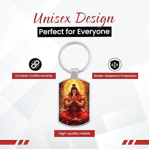 Image of Stylish Metal Keychains with Permanent Glossy Print - Inspirational Quotes & Spiritual Designs - Perfect Key chains for loved ones, Personal Use, Gifts & Return Gifts