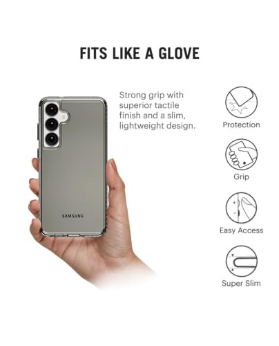 Image of DailyObjects Case for Samsung Galaxy S24 Plus, Drop Protection TPU Stride 2.0 Clear Slim Shockproof Back Cover