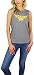 DC Comics Womens Justice League Sleeveless Tank Top (Medium, Wonder Grey)