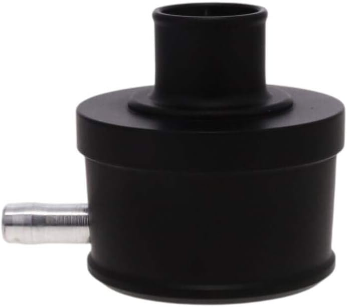Top Street Performance Universal Aluminum Breather Cap 1.25" Push-In with Tube Smooth - Black