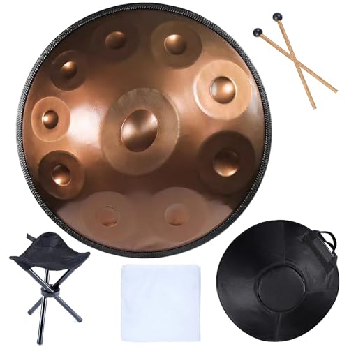 Steel Tongue Drum Handpan 10 Notas Oro miniatura 1