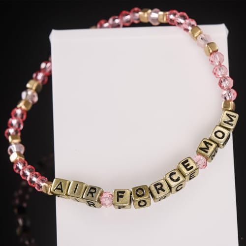 Kivosliviz Military Mom Bracelet Gifts for Women Air Force Jewelry Air Force Mom Gift3