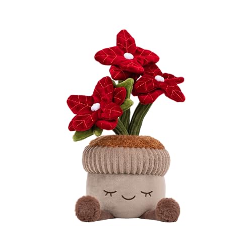 Russ Greenhouse 12-Inch Poinsettia Plant Plush - Ultrasoft Official Jazwares