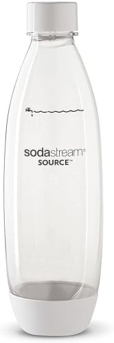 Miniatura 2 de Sodastream Botellas de carbonatación de 1 litro, aptas para fabricantes de lujo SourceGenesis (paquete doble) (blanco)