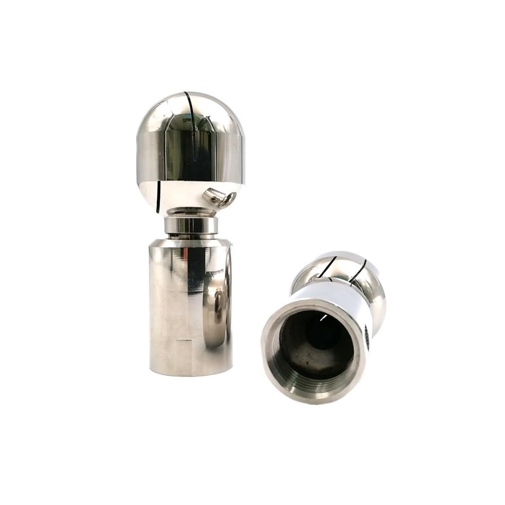 Bola de pulverización rotativa con rosca hembra BSPT de 1/8 a 2 pulgadas, SS304, bola de limpieza for tanque de pulverización rotativa sanitaria, 1 unidad(1.2inch)