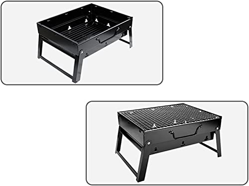 Mini barbecue bois de haute qualité avec structure pliable solide pour terrasse - 6