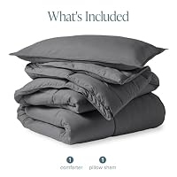 Bare Home Comforter Set - 1800 Ultra Soft (Twin/Twin XL, Grey) — image 7