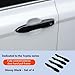 Car Door Handle Protectors for Vehicles Compatible with Camry 2019-2025 Corolla Prius 2020-2025 Venza Avalon 2016-2024 Car Door Handle Scratch Protector Handle Cover (Glossy Black)