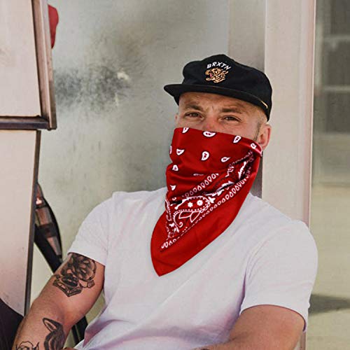 E-accexpert 16pcs Bandanas Multi-Purpose Party Outdoor Favor Scarf Headband Handkerchiefs for Unisex Women Men Boy Girls, Color1