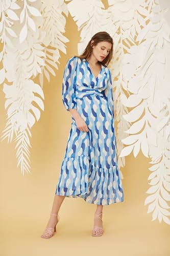 Image of Donna Morgan Women's V-Neck Empire Waistband Maxi