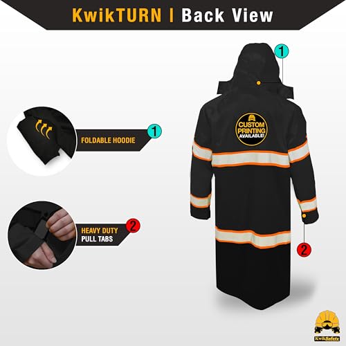 KwikSafety - Charlotte, NC - TORRENT Rain Jacket & Trench Coat ANSI OSHA Class 3 High Visibility Jacket Hi Vis Rain Gear2