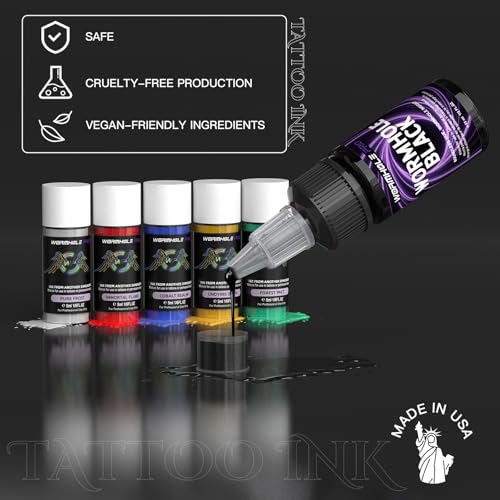 Image of 2PCS 2,300mAh Batteries Wormhole Wireless Tattoo Gun Kit Multi-function Smart Tattoo Pen with Wormhole PRO Tattoo Ink Kit 20 Tattoo Needles 7 Adjustable Strokes Length Tattoo Supplies