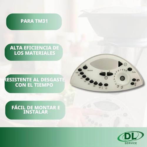 Miniatura 4 de Dl Service Panel Frontal Con Teclado Para Thermomix Tm31 Placa Frontal Ricambio Compatible Thermomix Vorwerk Botonera Tm31
