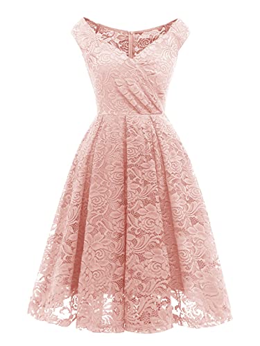 Sexy Off Shoulder V-hals Hoge Taille Kant Geplooide Jurk Vintage Kleding Voor Vrouwen Feestjurken - Image 7