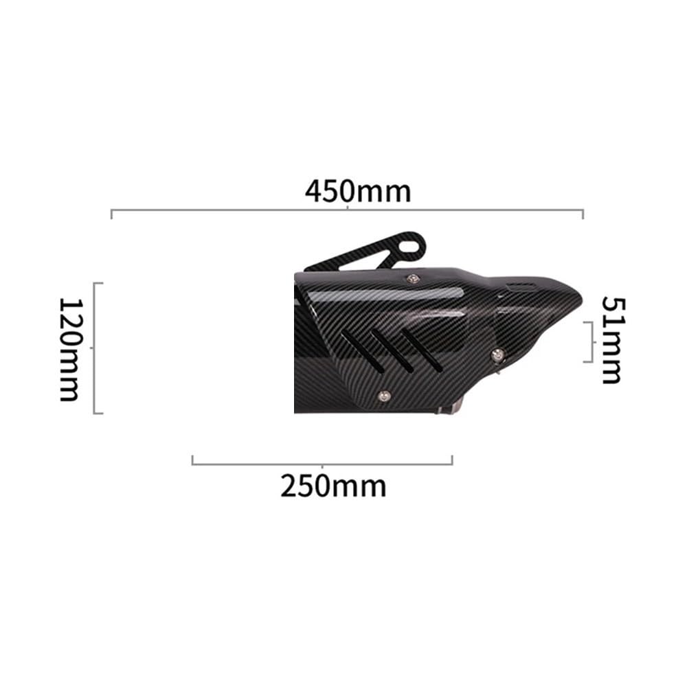 Copertura Antiscottatura per Tubo di Scarico per Moto Silenziatore per Tubo da Moto