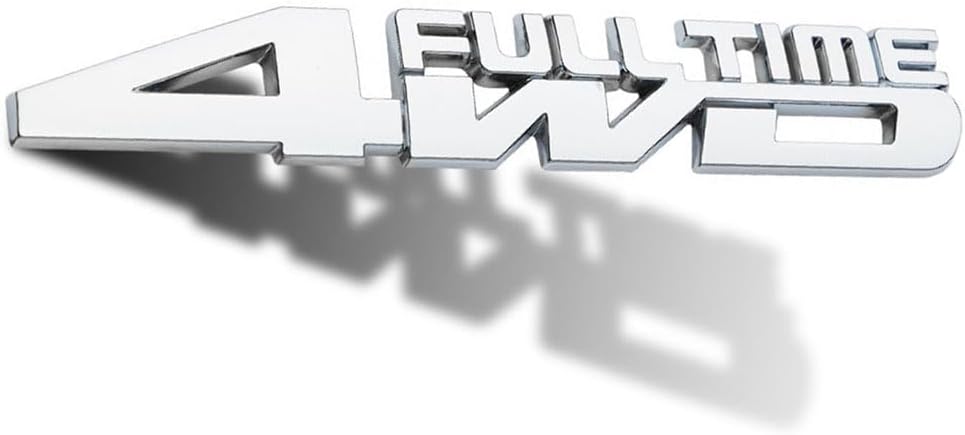 Car Emblem Badge for Mitsubishi L200 Emblems Badge 4WD Emblem Fashion Metal Sticker Auto Decorar Fender Decoration Easy Install,C-Silver