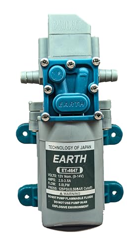 RAVI SPRAYER Earth- Heavy Duty 12V Dc Moter Pump 125 Psi Battery Operated Auto Pressure Cut Off Diaphragm Water Pump (B0CNZYYKDF) Amazon Price History, Amazon Price Tracker