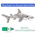 The Petting Zoo Hammerhead Shark Stuffed Animal Plushie, Gifts for Kids, Earth Keeperz Sealife Animals, Zoologee Grey Hammerhead Shark Plush Toy, 20 inches