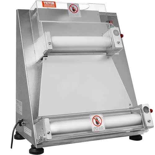 Vevor PIZZA DOUGH ROLLER SHEETER 390W Pizza Dough Roller Sheeter, 3-15 Inch Automatic Commercial Pizza Press thumb #1