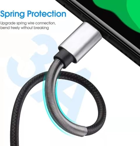 Image of [5Pack 1ft] Compatible with Samsung Galaxy S9 S10 S8 Plus Charger Cord(3A Fast Charging), TPE USB C Type Charger Cable,USB A to Type C Replacement for Samsung A32 /A12 /A10e /A20 /A51 20 /9 /8,LG-Silver
