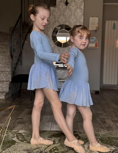 Image of Arshiner Kids Girls Classic Long Sleeve Leotard Dance Ballet Dress