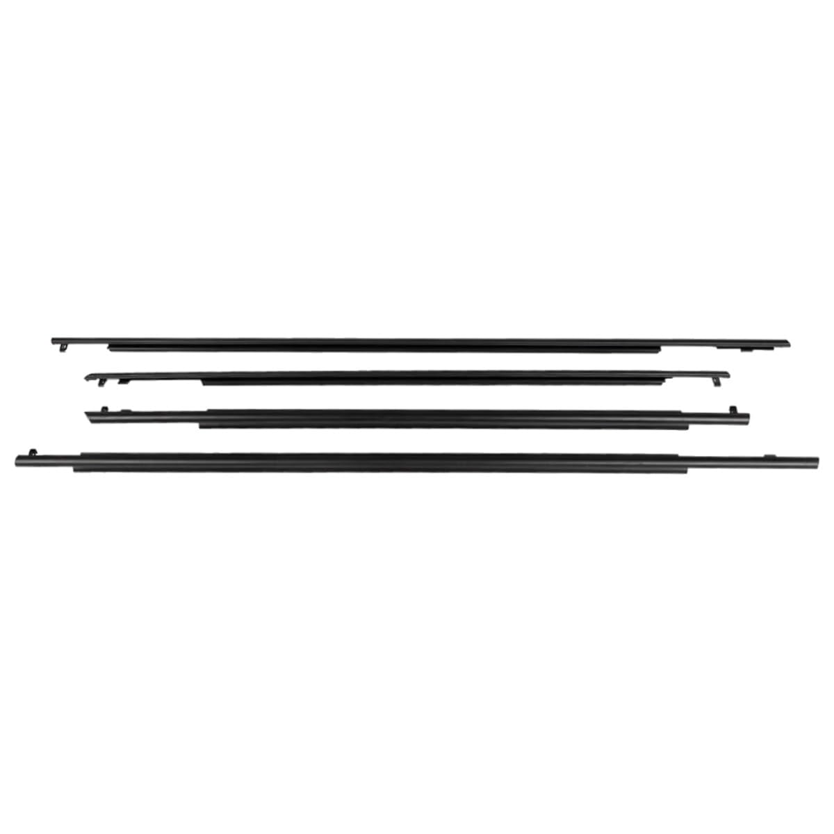 Ylrng One Color 4Pcs Car Outer Window Rubber Weatherstrip Waterproof Pressure Strip Sealing For Prius 2010-2015 Outer Window Glass Seal Belt