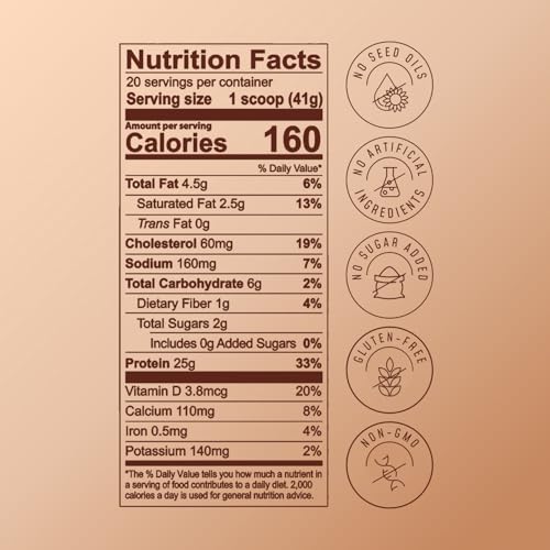 Image of FlavCity All in One Protein Shake Powder, Cinnamon Roll - On the Go Meal Alternative + Collagen Peptides, Reishi & Cordyceps - Focus, Skin, Hair & Joint Support - 100% Grass Fed Whey, 20 Servings