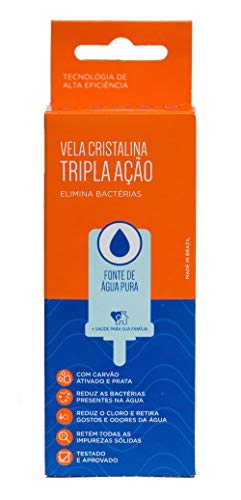 Vela Para Filtro De Barro Tripla Ação Cristalina Kit 4 Un