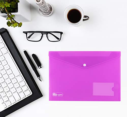 Agoer - Cartellina portadocumenti, formato A4, 20