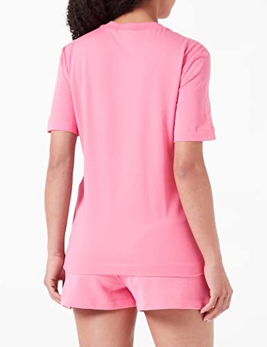 Love Moschino Camiseta de Manga Corte estándar, Fucsia, 40 para Mujer