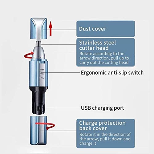 3-in-1-Multifunctional-Nose-Hair-Trimmer-and-Ear-Hair-Trimmer-Waterproof-USB-Rechargeable-Ear-and-Nose-Hair-Trimmer-Clipper-Easy-to-Carry-and-Use-Razor
