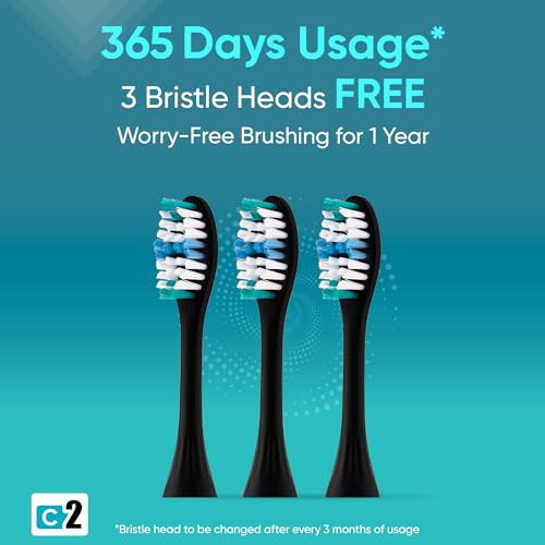Vega CareOne C2 Electric Toothbrush Battery Operated with IPX7 Waterproof, 3 Brush Head, 2 Min Auto-Timer, 40000 Vibration/Min, 60 Days Battery... - Image 6