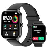 Smart Watch Full Touch Smart Watches for Android iOS Phones Compatible (Answer/Make Call)...