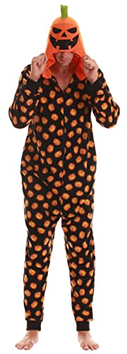 Just Love Adult Onesie Pumpkin Halloween Pajamas2