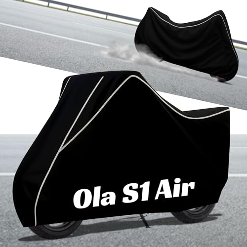 Image of Stylish Water Resistant Scooty Body Cover Compatible with Ola S1 Air & All Models | UV Protection, Dustproof, Heat Resistant, Two Wheeler | New All Weather Protection, Dust & Rain