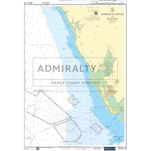 Image of Admiralty Small Craft Chart 5613_14 – Barrow-in-Furness to Seascale