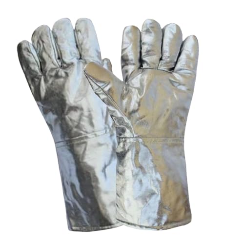 Guantes termoaislantes de aluminio para cocina profesional, restaurantes y fundición