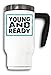 Young And Ready Faded Youth Logo Taza Térmica Café Té Termo 480ml