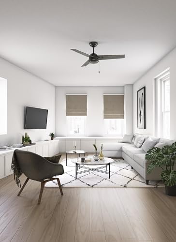 Image of Hunter 44 inch Cassius Indoor /Outdoor Ceiling Fan, Pull Chain, Noble Bronze