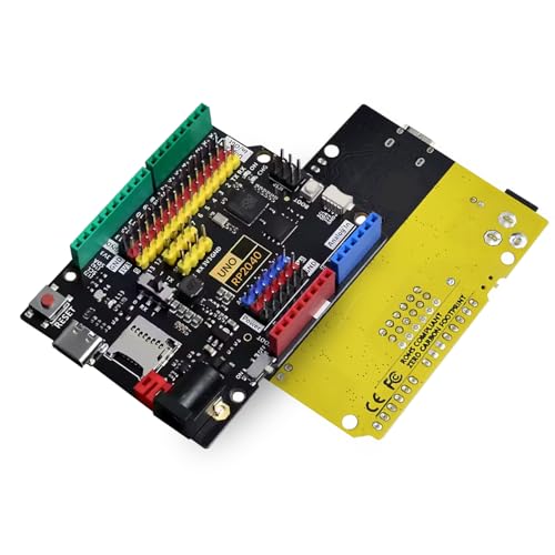 Image of amiciSmart Raspberry Pi UNO RP2040 Development Board - Type-C USB, 16MB Flash, Dual-Core ARM Cortex-M0+ Microcontroller, 3.3V Logic, Compatible with Ardiuino