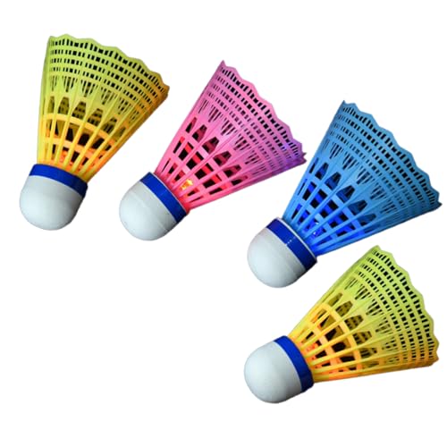 Generisch Volante luminoso – 4 unidades de volantes luminosos | Equipo de entrenamiento de pelota para principiantes | Jardín Practica al aire libre Adultos Niños Interiores actividades divertidas
