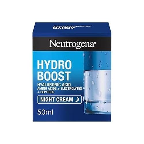 Neutrogena Hydro Boost, Mascarilla de Noche Hidratante para Evitar la Deshidratación de la Piel y Reducir los Signos de Fatiga, 50 ml (Paquete de 1)