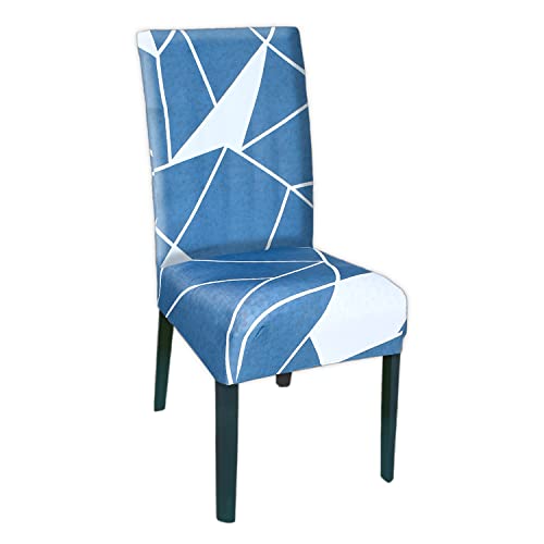 Image of Kuber Industries Lining Printed Elastic Stretchable Polyster Chair Cover for Home, Office, Hotels, Wedding Banquet (Forest Green)-50KM0927,Standard
